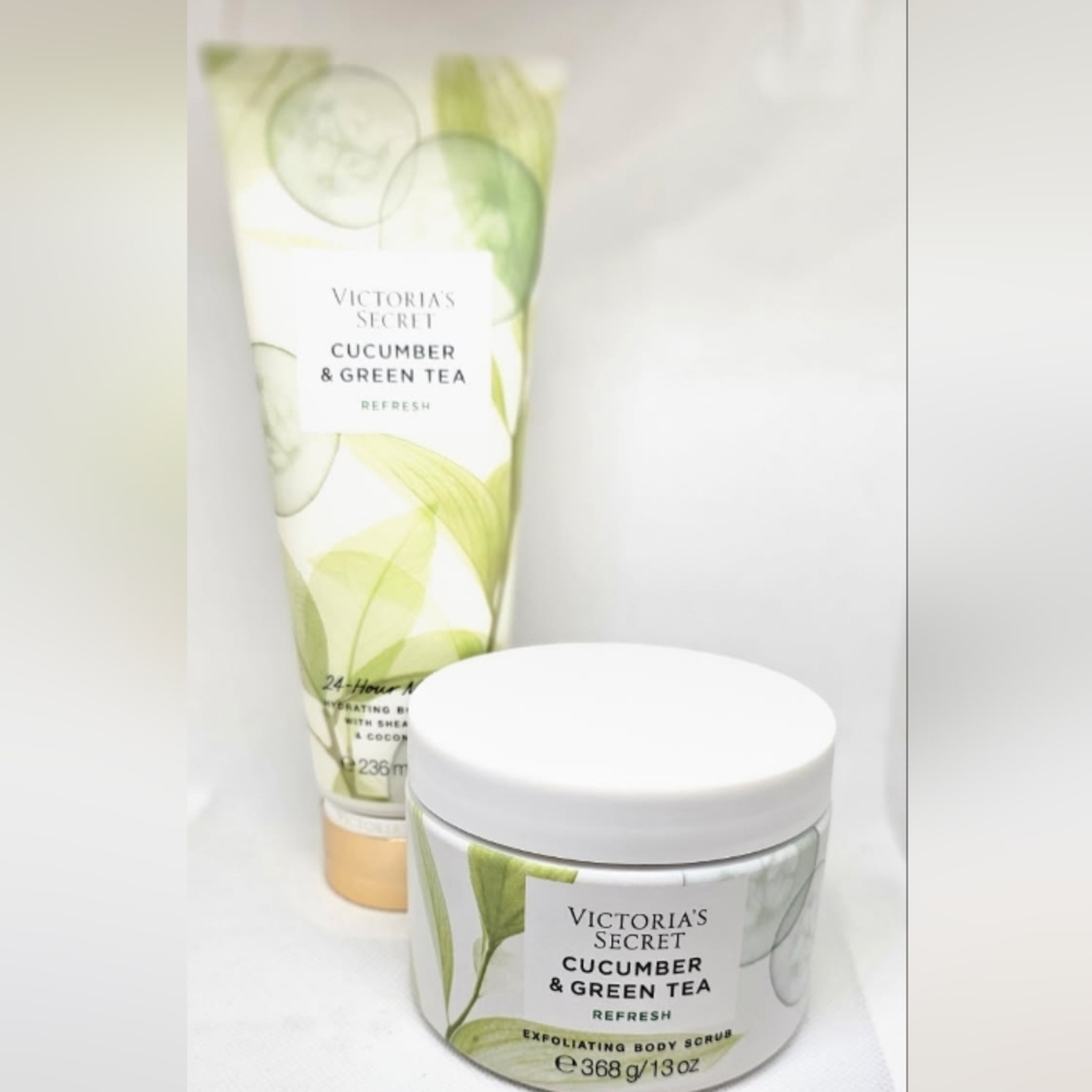 VICTORIAS SECRET CUCUMBER GREEN TEA REFRESH BUNDLE NEW